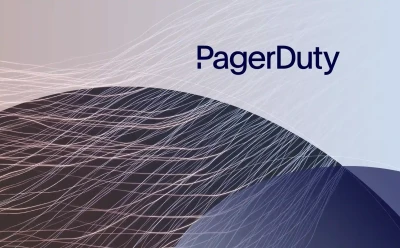 Fine fibers or cables/wires with the PagerDuty logo
