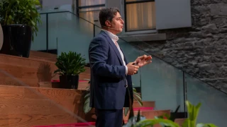 Charles Assaf, CEO at Novisto, giving a speech at Novisto ESG Forum 2024