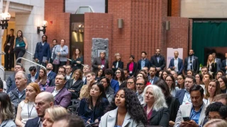 People listening at Novisto ESG Forum