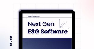 Computer with Next Gen ESG SOftware written on the screen