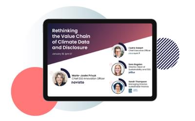 Rethinking the Value Chain of Climate Data And Disclosure